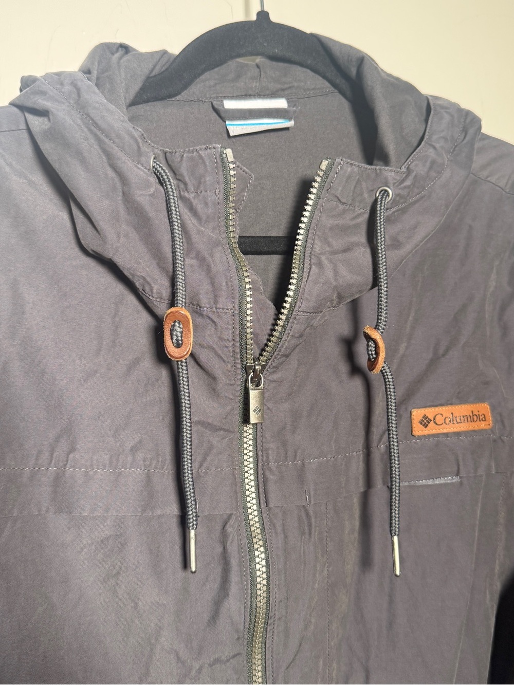 Columbia Men's Hooded Utility Jacket — Dark Gray Large